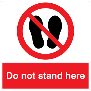 Do not stand here